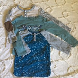 Three Oshkosh long sleeve shirts 4 5